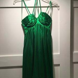 Green Satin Betsy Johnson Dress
